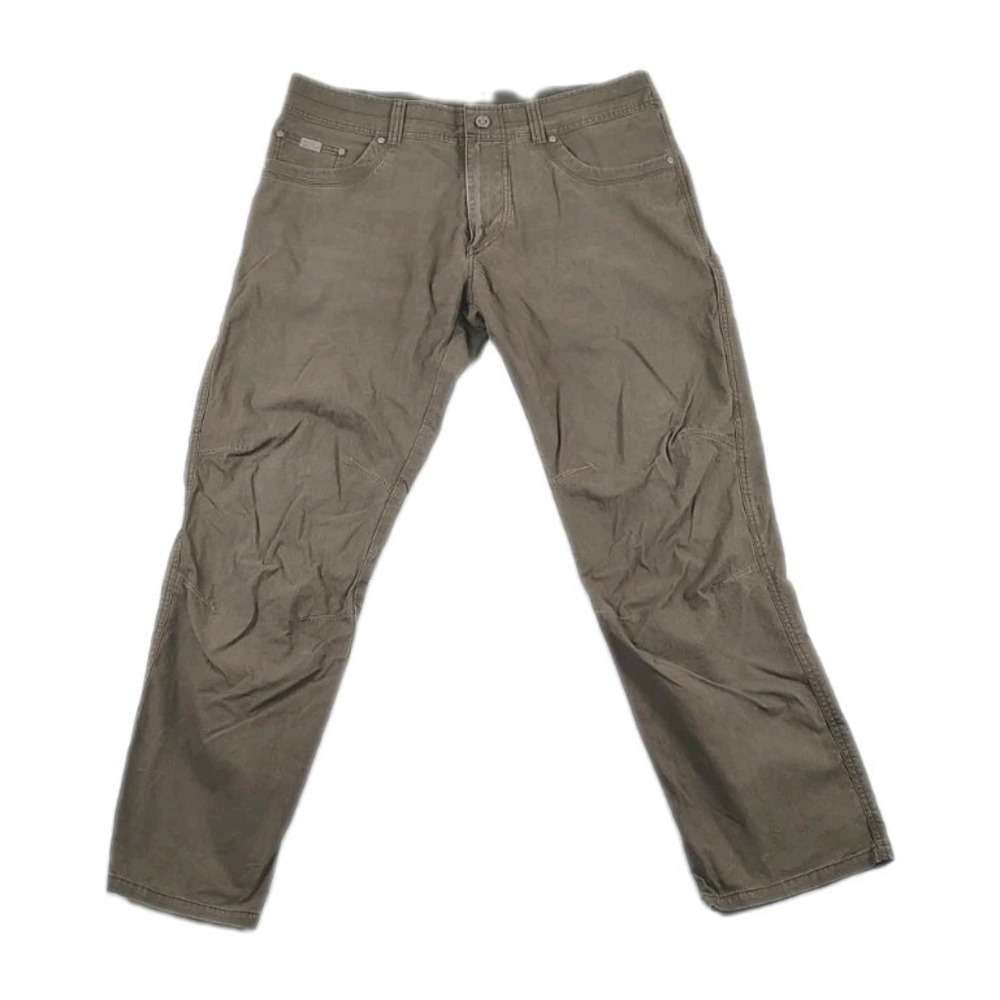 Kuhl Revolvr Outdoors Work Pants Mens 36x32 Vintage Patina Dye Brown Sty 5232